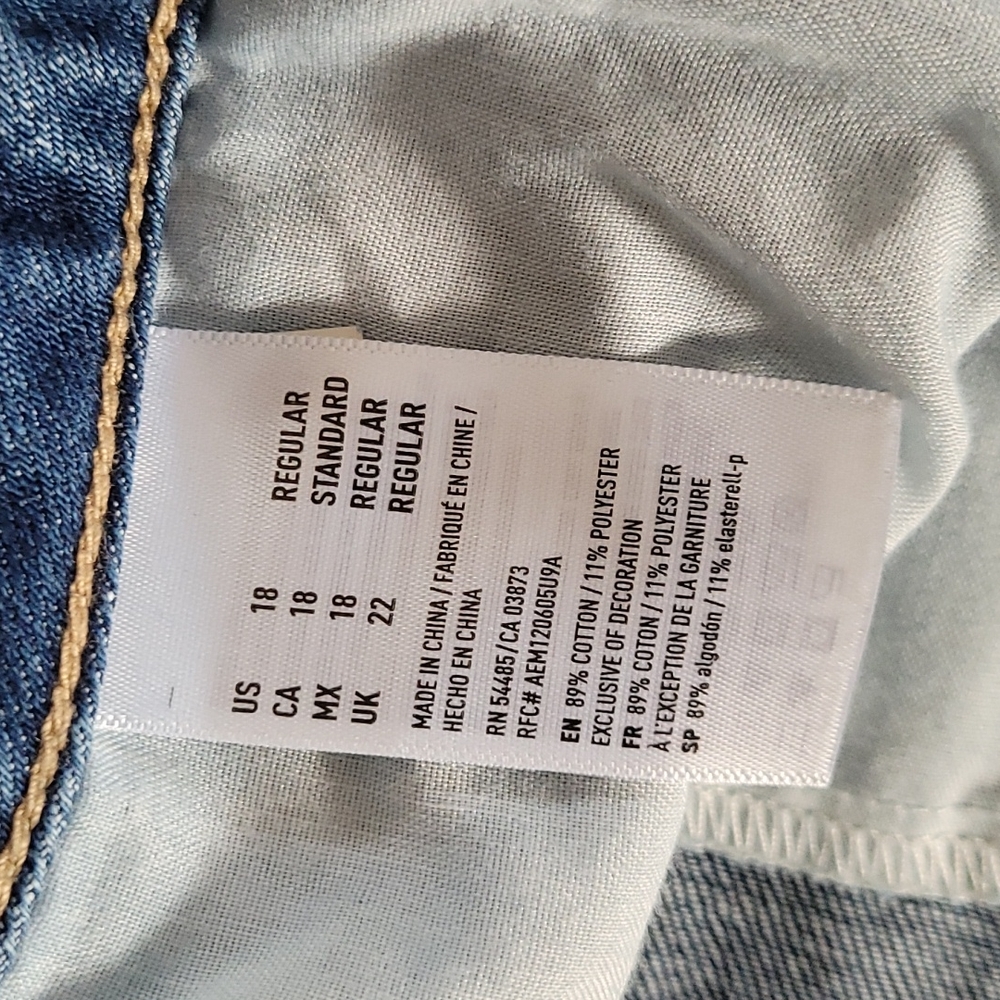 AE Distressed Button-Fly Jeans - Picture 8 of 12
